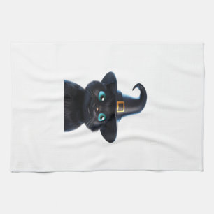 Linge De Cuisine Mystic Kitty Chat d'Halloween T-Shirt Classique