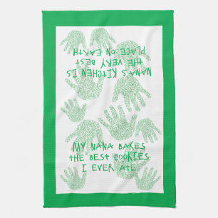 Linge De Cuisine Nana's cuisine Green Grand-mère cadeau