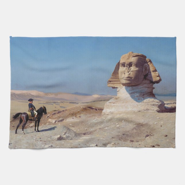 Linge De Cuisine Napoléon Bonaparte devant le Sphinx (par Gérôme) (Horizontal)