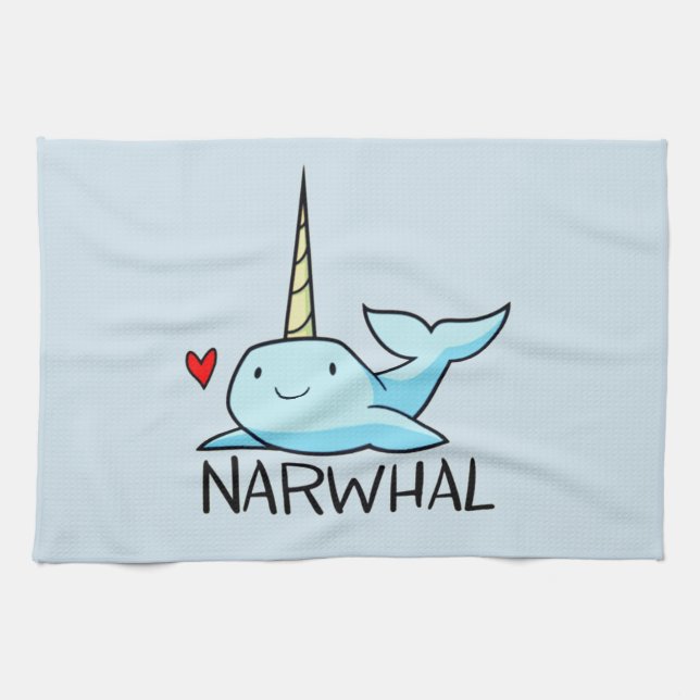 Linge De Cuisine Narwhal (Horizontal)