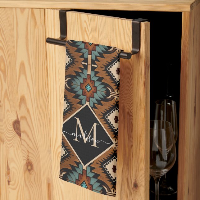 Linge De Cuisine Native American Pattern Indian Culture Boho Style (Pliage en tiers)