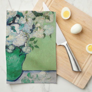 Linge De Cuisine Nature morte Roses dans un vase par Vincent van Go