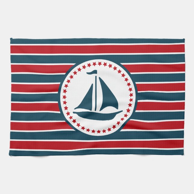 Linge De Cuisine Nautical design (Horizontal)