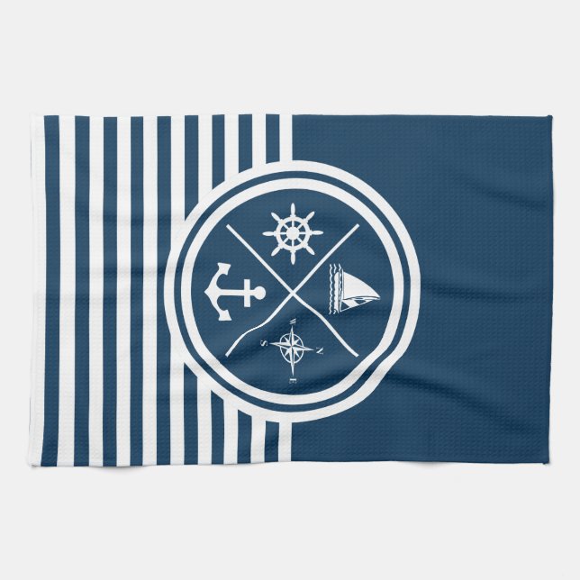 Linge De Cuisine Nautical themed design (Horizontal)