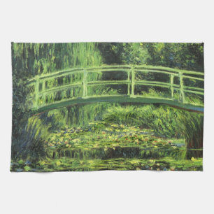 Linge De Cuisine Nénuphars blancs par Claude Monet, Art Vintage