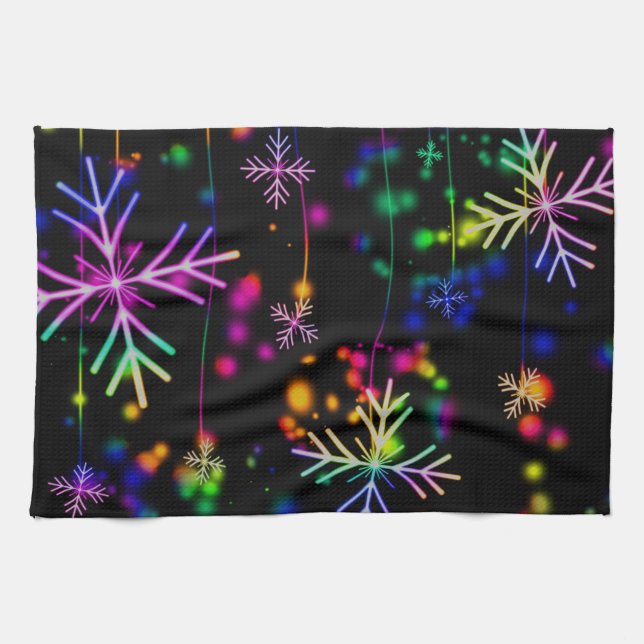 Linge De Cuisine Neon Snow (Horizontal)