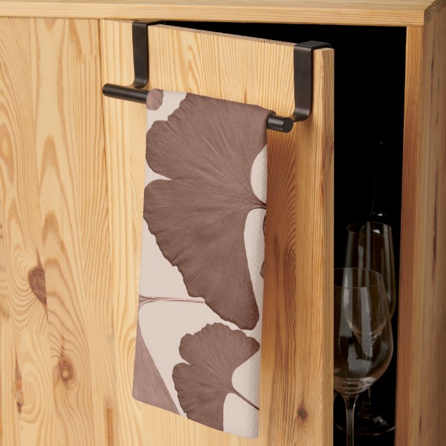 Linge De Cuisine Neutral Ginkgo Botanical Dream 1 (Pliage en tiers)