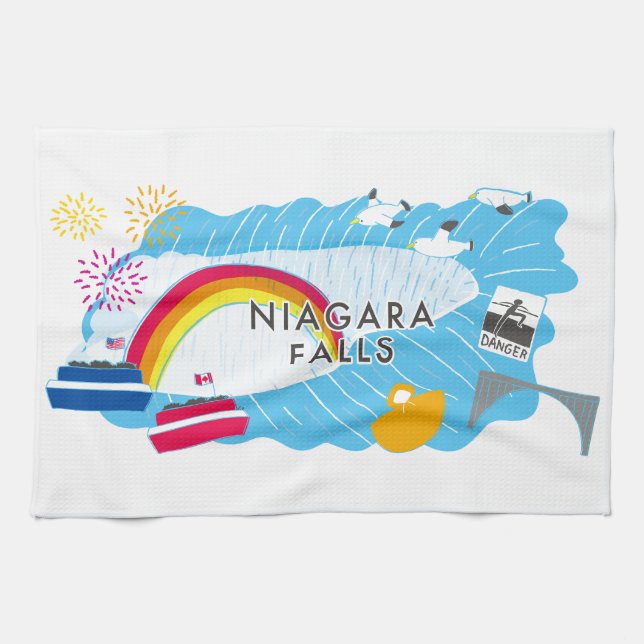 Linge De Cuisine Niagara Falls Kitchen towel (Horizontal)