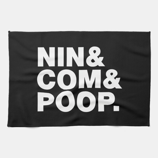 LINGE DE CUISINE NIN & COM & POOP. (Horizontal)