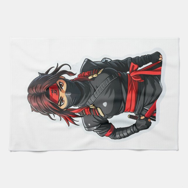 Linge De Cuisine Ninja Girl (Horizontal)