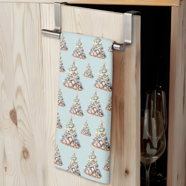 Linge De Cuisine Noël à la plage (Beach Christmas kitchen towel )