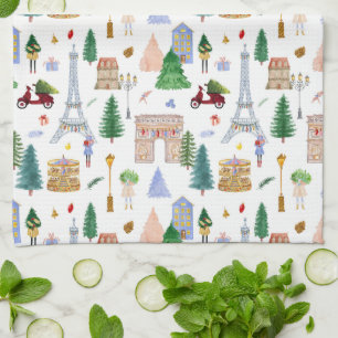Linge De Cuisine Noël à Paris Ville Lumière Vacances