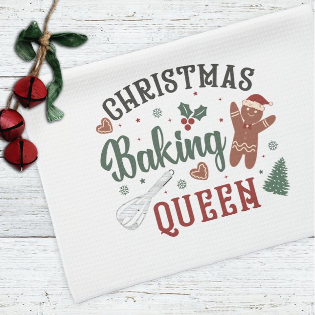Linge De Cuisine Noël Baking Queen Noël (Créateur téléchargé)