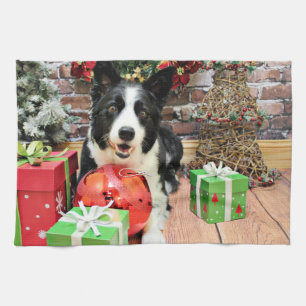 Linge De Cuisine Noël - border collie - Yaeger