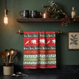 Linge De Cuisine Noël dans les bois