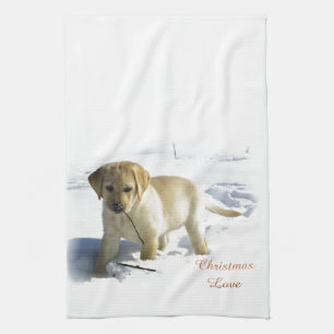 Linge De Cuisine Noël de labrador retriever