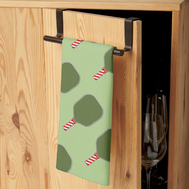 Linge De Cuisine Noël de pickleball (Pliage en tiers)