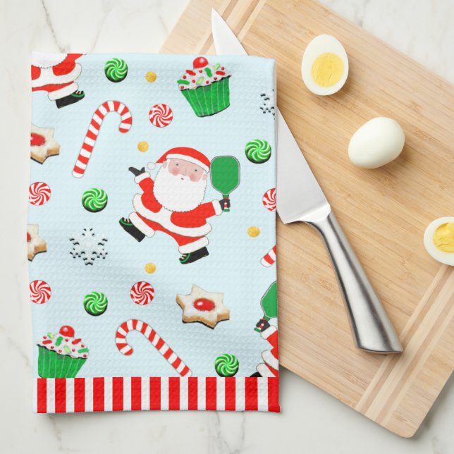 Linge De Cuisine Noël de pickleball (Quart Plié)