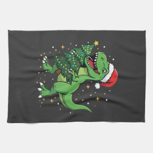 Linge De Cuisine Noël Dinosaure Santa T Rex