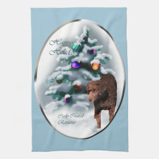 Linge De Cuisine Noël du Retriever à revêtement curé