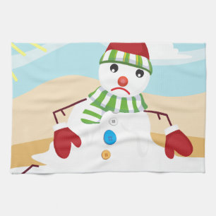 Linge De Cuisine noël en juillet bonhomme de neige
