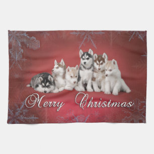 Linge De Cuisine Noël Husky