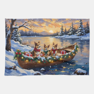 Linge De Cuisine Noël Japonais Chin Bateau Vacances