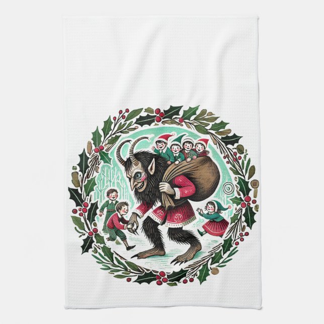 Linge De Cuisine Noël Krampus (Vertical)