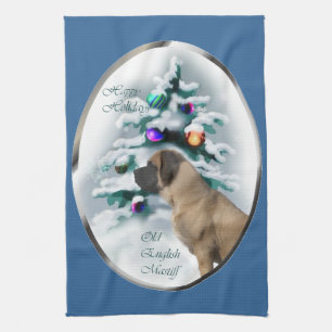 Linge De Cuisine Noël mastiff anglais