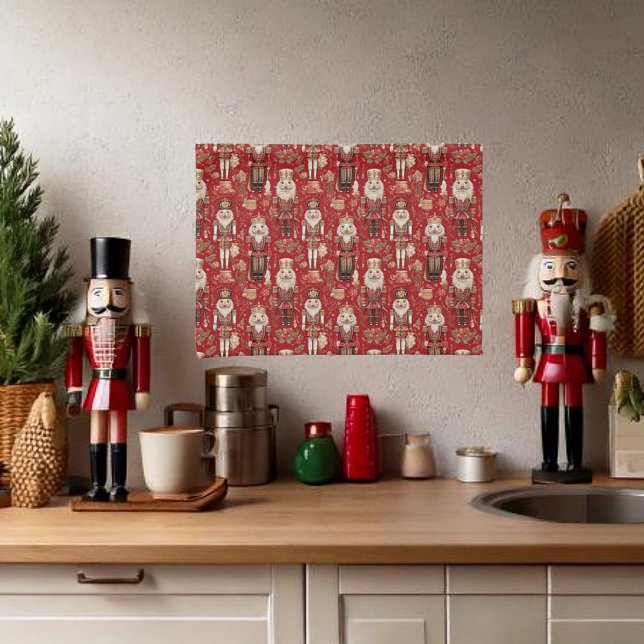 Linge De Cuisine Noël motif des noix de cou rouges (Créateur téléchargé)