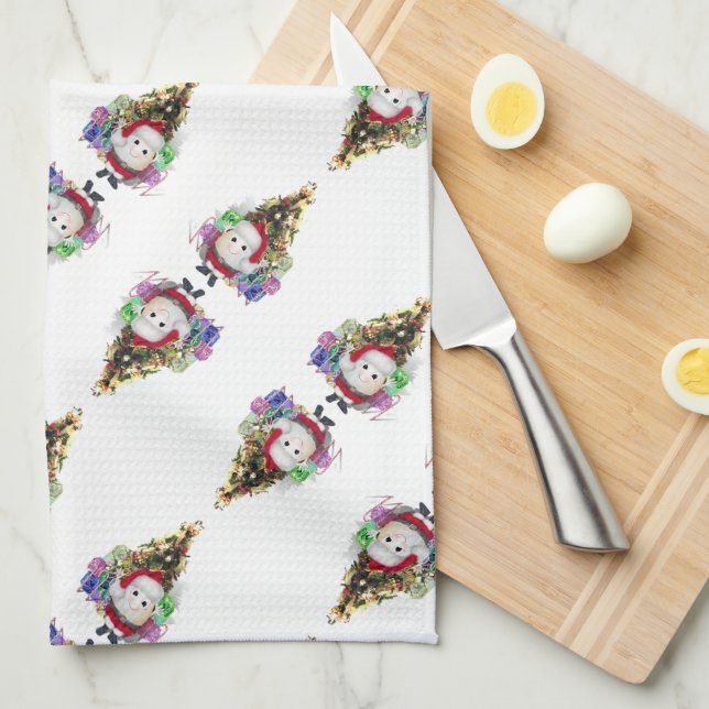 Linge De Cuisine Noël Œuf de Père Noël (Quart Plié)