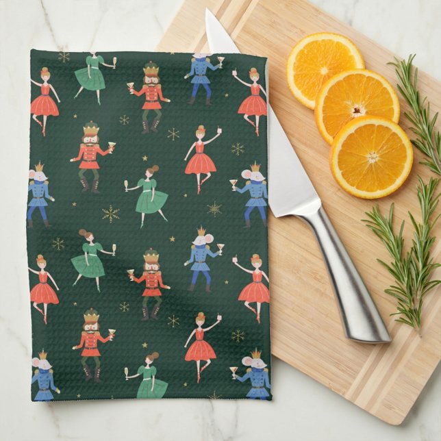 Linge De Cuisine Noël Party Cocktail Nutcracker (Créateur téléchargé)