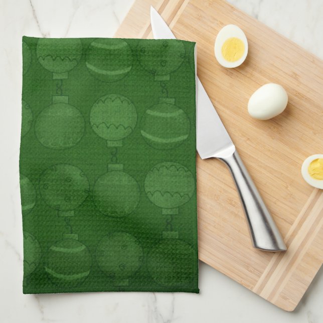 Linge De Cuisine Noël - plate-forme les halls - cavaliers - (Quart Plié)