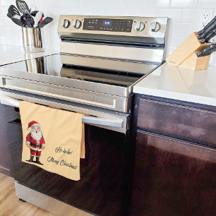 Linge De Cuisine Noël Retro Père Noël