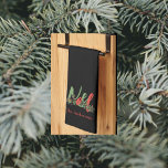 Linge De Cuisine Noël rouge et vert personnalisé<br><div class="desc">Serviette de cuisine Noel Christmas. Personnalisé.</div>