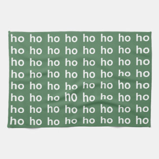 Linge De Cuisine Noël vert Ho-Ho-Ho