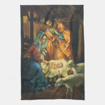 Noël vintage de la Nativité, Enfant Jésus dans la 