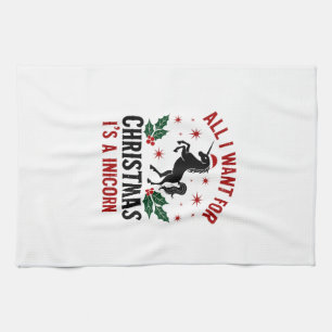 Linge De Cuisine Noël Vintage Tout Ce Que Je Veux pour Noël Est une