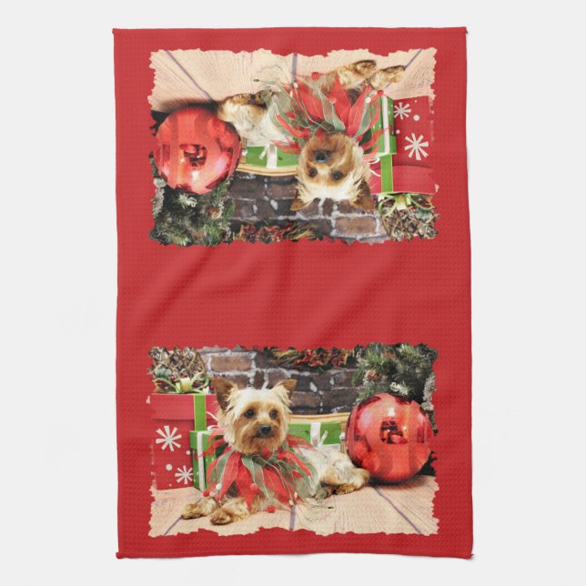 Linge De Cuisine Noël - Yorkie - Kinsey (Vertical)