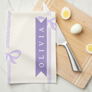 Linge De Cuisine Nœud Coquette Personnalisé Nom Esthétique Féminin