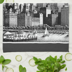 Linge De Cuisine Noir de Chicago