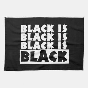 Linge De Cuisine Noir Est Noir