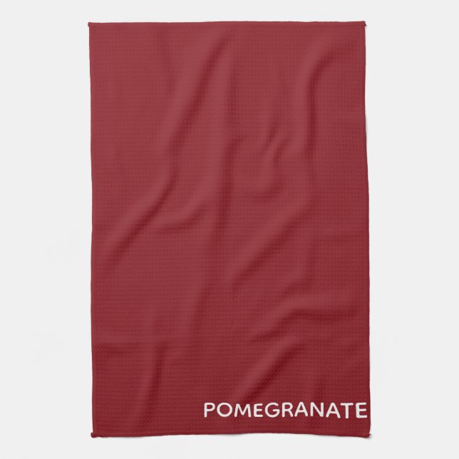 Linge De Cuisine Nom de la couleur rouge de la grenade (Vertical)