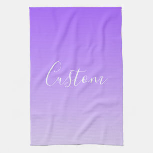 Linge De Cuisine Nom en écriture cursive & ombre légère violet clai