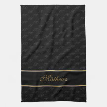 Nom noir du monogramme