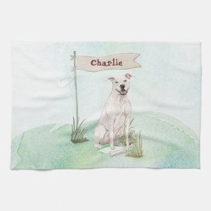 Linge De Cuisine Nom personnalisé American Staffordshire Terrier ch