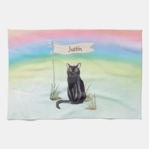 Linge De Cuisine Nom personnalisé Animal de chat Bombay