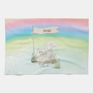 Linge De Cuisine Nom personnalisé Animal de chat persan
