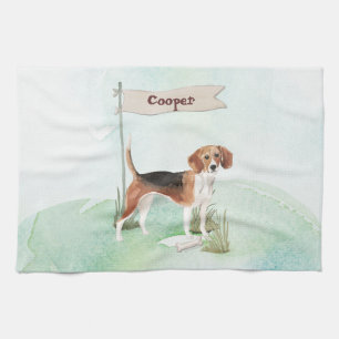 Linge De Cuisine Nom personnalisé Beagle chien animal