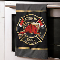 Nom personnalisé de la caserne de pompiers & Insig